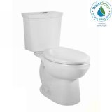 American Standard 2886.216.020 H2Option Siphonic Dual Flush Right Height Elongated Two-Piece Toilet White-image