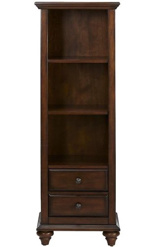 Ansley Linen Storage Cabinet, 54Hx18Wx15D, WALNUT