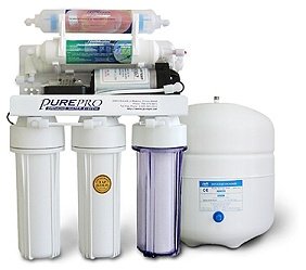 PurePro 6 stage Reverse Osmosis Water Purification System With Infra-Red Filter & Pump, 50 Gallons Per Day