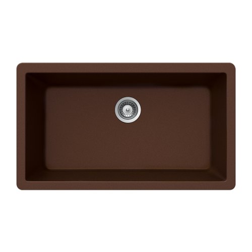 Houzer VIRTUS N-100XLU COPPER Schock-Houzer Virtus Series N-100XLU Undermount Large Single Bowl Kitchen Sink, Copper