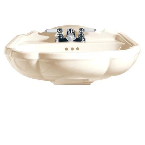 American Standard 0240.004.045 Repertoire Pedestal Sink Basin with 4-Inch Faucet Spacing, Fawn Beige