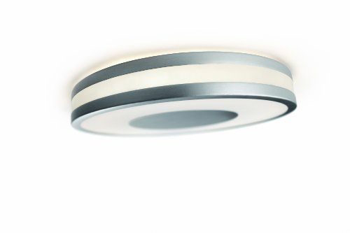 Philips 32610/48/48 Ecomoods Energy Efficient Wall or Ceiling Light with 2 Colored Diffusers, Aluminum