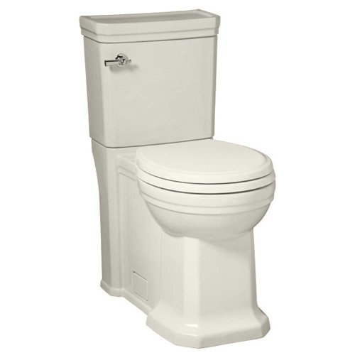 Porcher 90450-60.071 Lutezia Two-Piece Round Front 1.6 GPF Water Closet, Biscuit