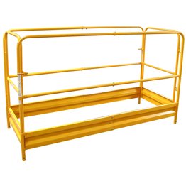 Pro-Series Painting Patching Drywall Window Cleaning 6Foot Scaffolding Guard Rail System Yellow