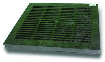 Nds 1212 12-Inch Green Square Grate - Quantity 8