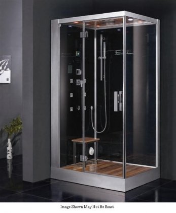 Platinum Steam Shower Unit With Acupuncture Massage Rainfall Ceiling Shower Handheld Showerhead Chromatherapy Lighting FM Radio Ventilation Fan & Overheat