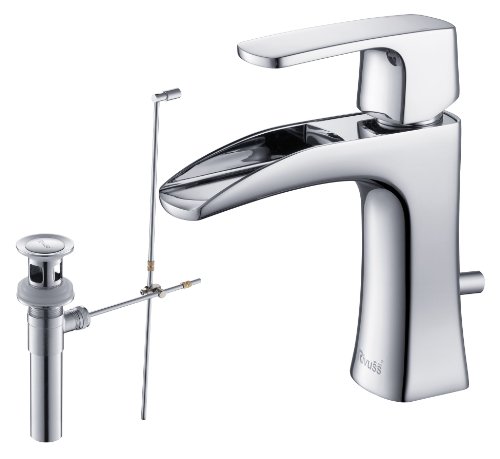 RIVUSS Carrión FBS-300 - Lead-Free Solid Brass Single-lever Bathroom Faucet With Pull Out Waste - Chrome