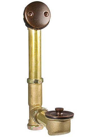 Pfister 018-310U Waste and Overflow Turnstop Type, Rustic Bronze