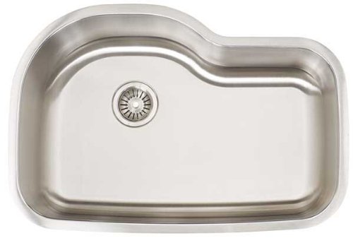 Artisan AR 3120D10-S Premium Collection 16-Gauge Undermount Single Basin Stainless Steel Kitchen Sink