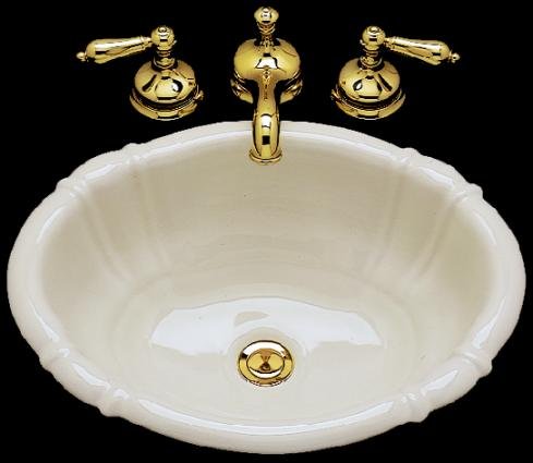 Bates and Bates GEORGIA.WH Georgia Oval Drop-In Lavatory Sink, White