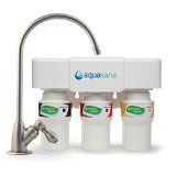 Aquasana AQ-5300.55  3-Stage Under Counter Water Filter System with Brushed Nickel Faucet-image