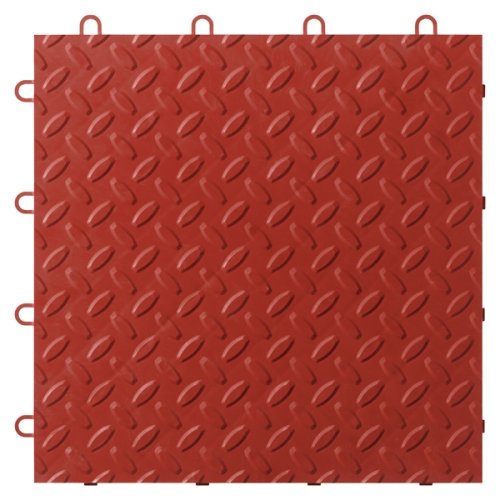 Gladiator GarageWorks GAFT48TTTR Red Floor Tile, 48-Pack