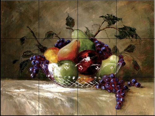 America's Bounty by Malenda Trick - Kitchen Backsplash / Bathroom wall Tile Mural